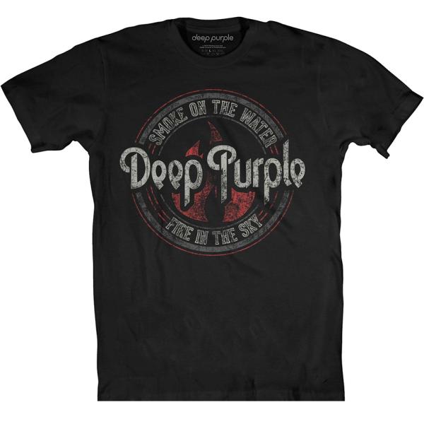(ディープ・パープル) Deep Purple オフィシャル商品 ユニセックス Smoke Circ...