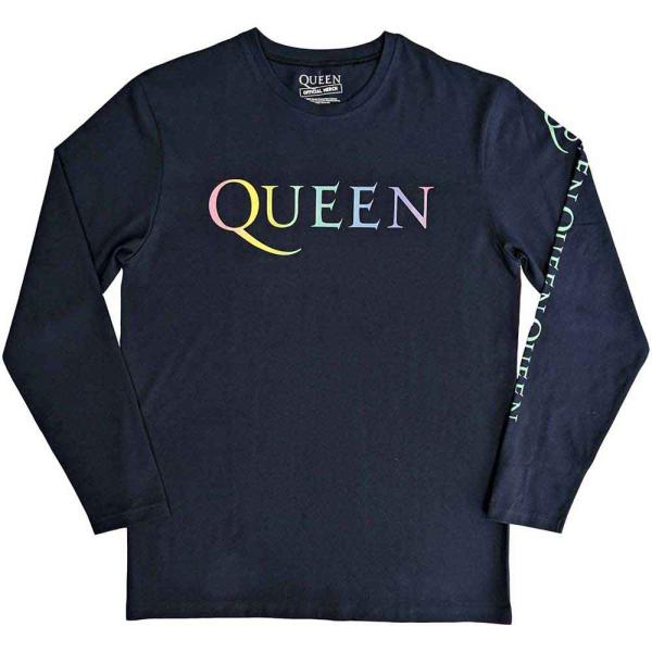 (クイーン) Queen オフィシャル商品 ユニセックス Rainbow Crest Tシャツ 長袖...