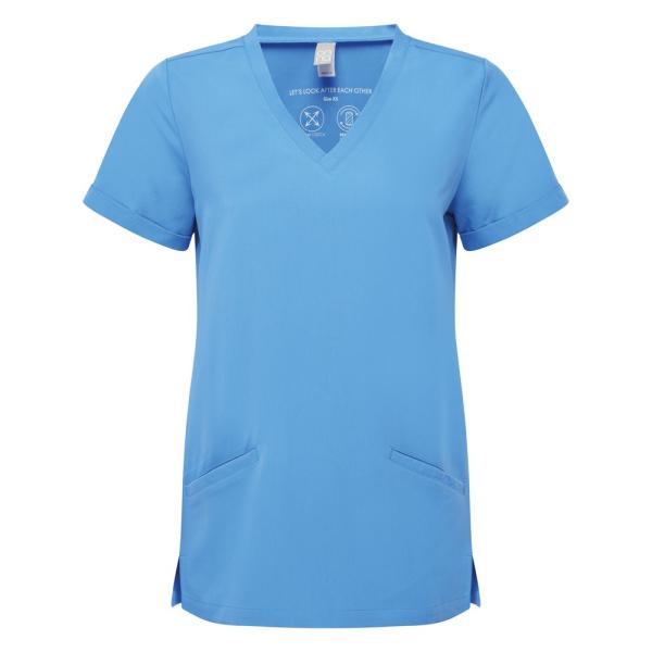 (オナ) Onna レディース Invincible ストレッチ 半袖 チュニック トップス 制服 ...