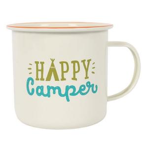 (サムシング・ディファレント) Something Different マグカップ Happy Camper エナメル マグ SD1818 (マルチカラー)｜pertemba