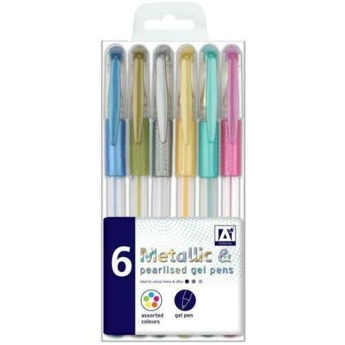 (エー・スター) A Star メタリック&amp;パール ジェルインクボールペン (8本セット) ST81...