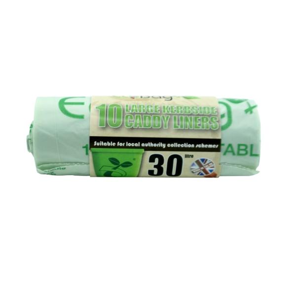 (エコバッグ) Ecobag  コンポスト可能 Kerbside プラスチック 取っ手付きライナー ...