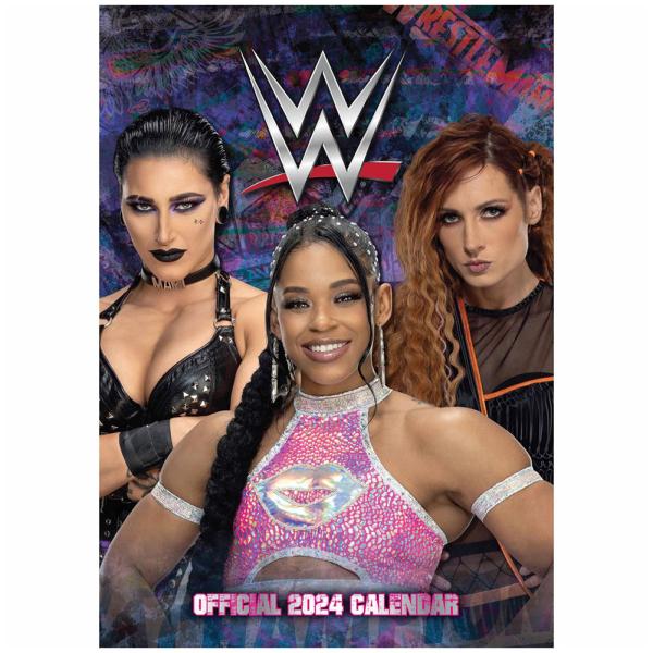 WWE Women オフィシャル商品 2024 カレンダー A3 ウォールカレンダー TA11055...