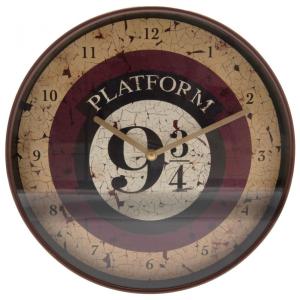 (ハリー・ポッター) Harry Potter オフィシャル商品 9と3/4番線 ウォールクロック 掛け時計 TA6744 (ベージュ/バーガ｜pertemba