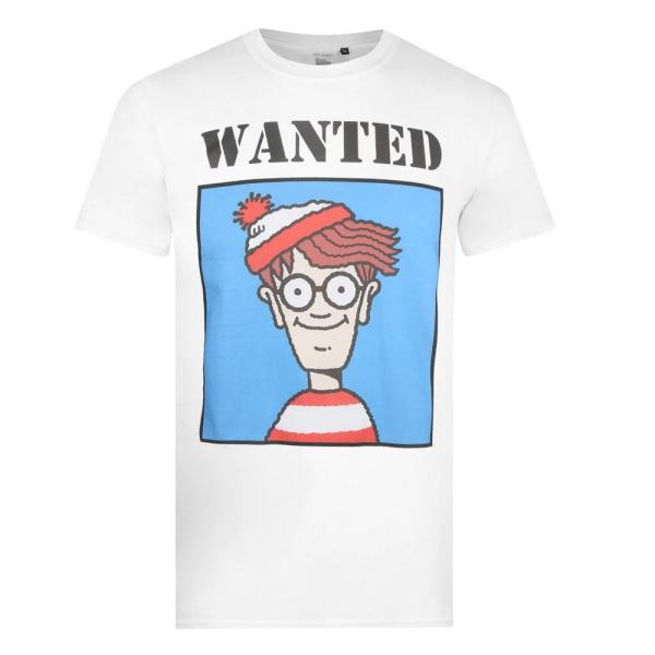 (ウォーリーをさがせ!) Wheres Wally? オフィシャル商品 メンズ Wanted Tシャ...