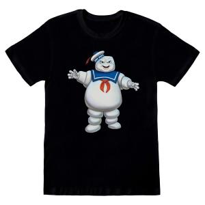 (ゴーストバスターズ) Ghostbusters オフィシャル商品 メンズ Stay Puft Marshmallow Man Tシャツ 半袖 トップス TV1874 (ブラ