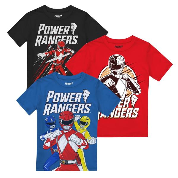 (パワーレンジャー) Power Rangers オフィシャル商品 キッズ・子供用 チーム 半袖 T...