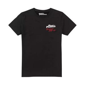 (ワイルド・スピード) Fast & Furious オフィシャル商品 メンズ Street Racers Comic Tシャツ 半袖 トップス TV2092 (ブラッ｜pertemba