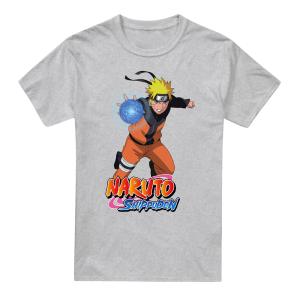 (ナルト) Naruto オフィシャル商品 メンズ 疾風伝 半袖 Tシャツ トップス TV2414 (スポーツグレー)｜pertemba