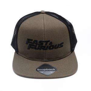 (ワイルド・スピード) Fast & Furious オフィシャル商品 メンズ ロゴ トラッカーキャップ 帽子 ハット TV2727 (オリー｜pertemba