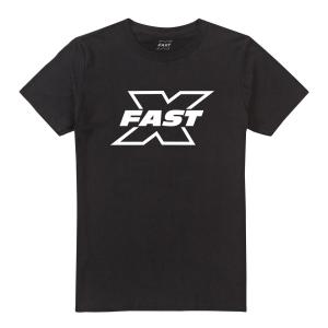 (ワイルド・スピード) Fast & Furious オフィシャル商品 メンズ Fast X Tシャツ モノクローム ロゴ 半袖 トップス TV273｜pertemba
