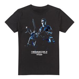 (ターミネーター2) Terminator 2 オフィシャル商品 メンズ Motorbike Tシャツ 半袖 トップス TV2910 (ブラック)｜Pertemba