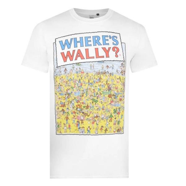 (ウォーリーをさがせ!) Wheres Wally? オフィシャル商品 メンズ Beach Tシャツ...