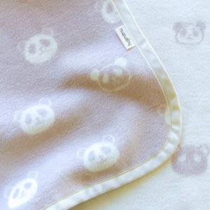 はぐまむ hugmamu 日本製 綿毛布 ブランケット , パンダ ブラウン)
