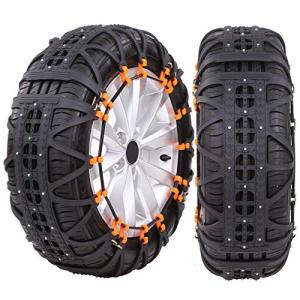 seiyishi 軽自動車 タイヤチェーン 非金属 車用スノーチェーン 雪チェーン 防災応急用 SY-FHL-068 SY-7適合タイヤ:205/5
