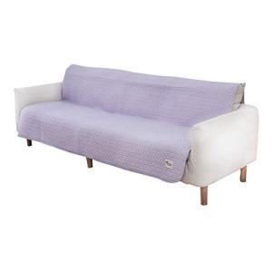 バイオレット 長方形200X260cm マルチカバー 生地綿100％ キルティング ウォッシュキルト 水洗い マルチクロス