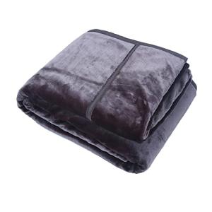 2枚合わせ毛布 ブランケット 2枚合わせマイヤー毛布 洗える 厚手 ボリューム毛布 暖かい なめらか ふんわり 敷毛布 マイヤー毛布 セミダブル ブラウン