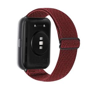 AiMaoo バンド Huawei Watch Fit 2 対応 交換バンド ナイロン スポーツバンド 柔らかい ストラップ サイ