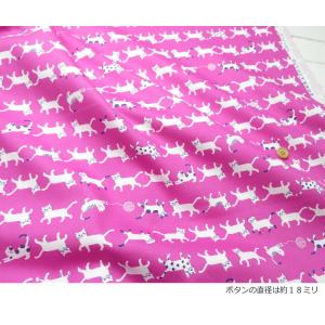 生地 猫柄 108cm巾 コットンオックス≪き...の詳細画像5