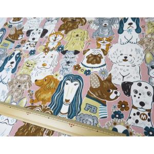 犬柄 生地 108cm巾 コットンオックス ≪...の詳細画像5