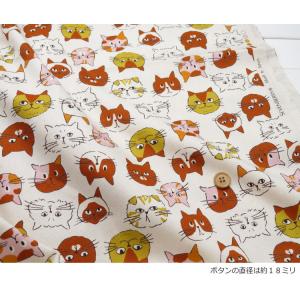 猫柄 生地 108cm巾 日本製 コットンオッ...の詳細画像4