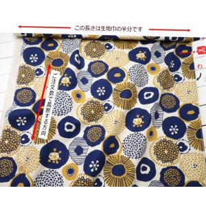 北欧 花柄 生地 綿麻キャンバス≪ピョーリア ...の詳細画像5