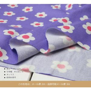 花柄 生地 北欧風 北欧 コットンオックス ニ...の詳細画像3