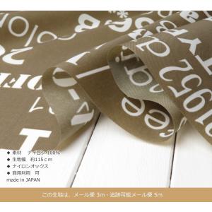 撥水 ナイロンオックス 生地≪ヴィンテージ・コ...の詳細画像3