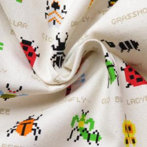 生地 入園入学 コットンオックス“ドット絵 ブ...の詳細画像2