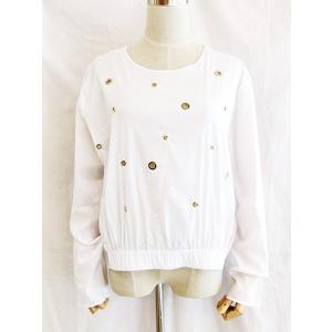 【SALE】MICHEL A MII/ITALY/穴あきロングスリーブTOPS｜pesca-nara