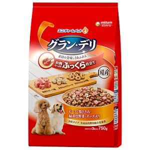 グラン・デリ　ふっくら仕立て　ビーフ・鶏ささみ・緑黄色野菜・チーズ・角切りビーフ粒入り　１．７ｋｇ｜pet-dougu