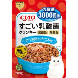 CIAO すごい乳酸菌クランキー かつお節入り かつお味 200ｇ
