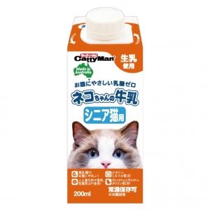 ネコちゃんの牛乳　シニア猫用　２００ｍｌ｜pet-dougu