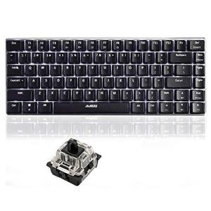 LexonTech 82鍵ゲーミングキーボード メカニカルキーボード 有線 リンボーバックライト メカニカル式 USBケーブル取り外し可能 (黒