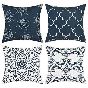 Pknoclan クッションカバー 50x50cm装飾枕カバー 4枚セット北欧ソファ背当て おしゃれシンプル座布団カバー モダンピローケース 家