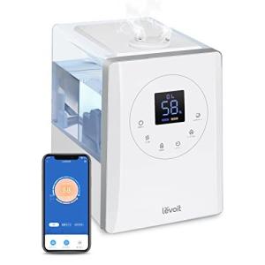 Levoit 加湿器 大容量 6L ハイブリッド式 加熱式×超音波式 上から給水 28dB超静音 Alexa/Google Home