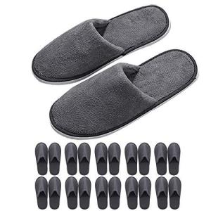 Darslyn 使い捨てモフモフスリッパ パイル 10足セット 厚手 避難 防災 室内用 ルームシューズ 衛生軽便 滑り止め 柔らかい通気 オフ