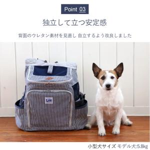犬 キャリーバッグ 底板付き リュック Lee...の詳細画像5