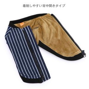 Lee 犬 服 春 ストライプ ブルゾン 背中...の詳細画像3