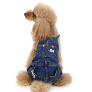 犬 服 つなぎ Lee リー デニム ブランド おしゃれ 猫 小型犬 超小型犬   オーバーオール  メール便可