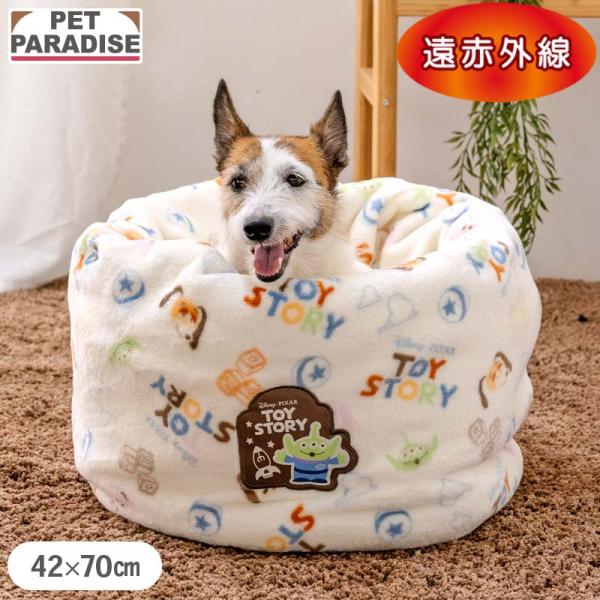 ディズニー トイ・ストーリー 犬 ベッド 冬用 総柄 筒型 寝袋 （42×70cm） | 遠赤外線 ...