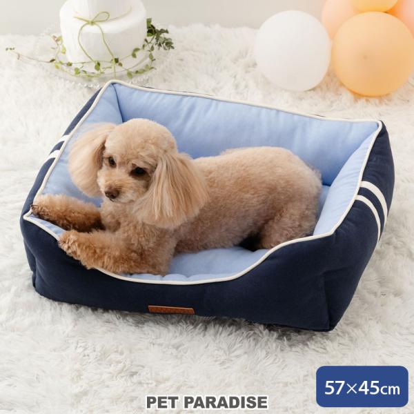 犬 ベッド キャンバス カドラー 洗える 小型犬【57×45cm】 | ふわふわ おしゃれ かわいい...