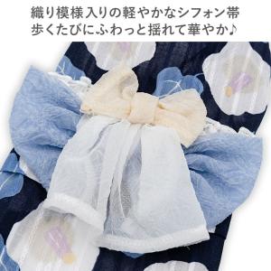 犬 服 夏 椿柄 浴衣 紺 中型犬 大型犬 |...の詳細画像4