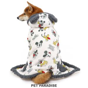 犬 服 セール 冬 おしゃれ 暖かい ディズニー あったか 中型犬 猫 毛布 保温 ミッキーマウス 手書き風 着る毛布 中型犬 返品不可 ペットパラダイス 通販 Yahoo ショッピング
