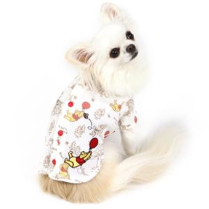 犬 服 冬 着せやすい おしゃれ ブランド ディズニー 猫 〔 小型犬 〕 | くまのプーさん 背中開き プチワッフル tシャツ メール便可 セール 返品不可