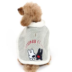 犬 服 冬 着せやすい おしゃれ ブランド 猫  暖かい 防寒 ぽんちょ   ポンチョ リサとガスパール 寄り添い