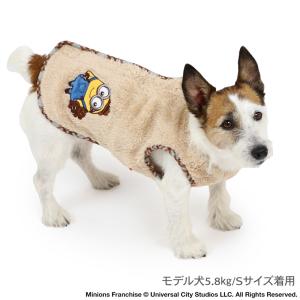 ミニオンボブティム犬服秋ベスト背中開き小型犬|...の詳細画像1