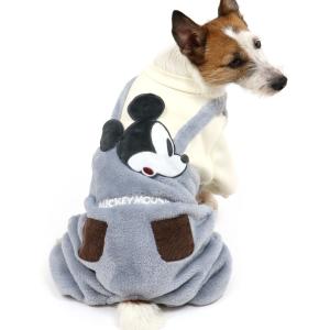 犬 服 冬 着せやすい セール ロンパース おしゃれ ディズニー 暖かい ブランド パジャマ 〔 小型犬 〕 猫 | ミッキーマウス ペア柄 返品不可