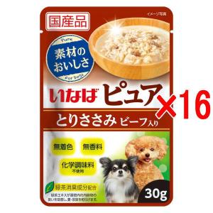 【16袋セット】いなばペット ピュアパウチ とり...の商品画像