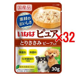 【32袋セット】いなばペット ピュアパウチ とり...の商品画像